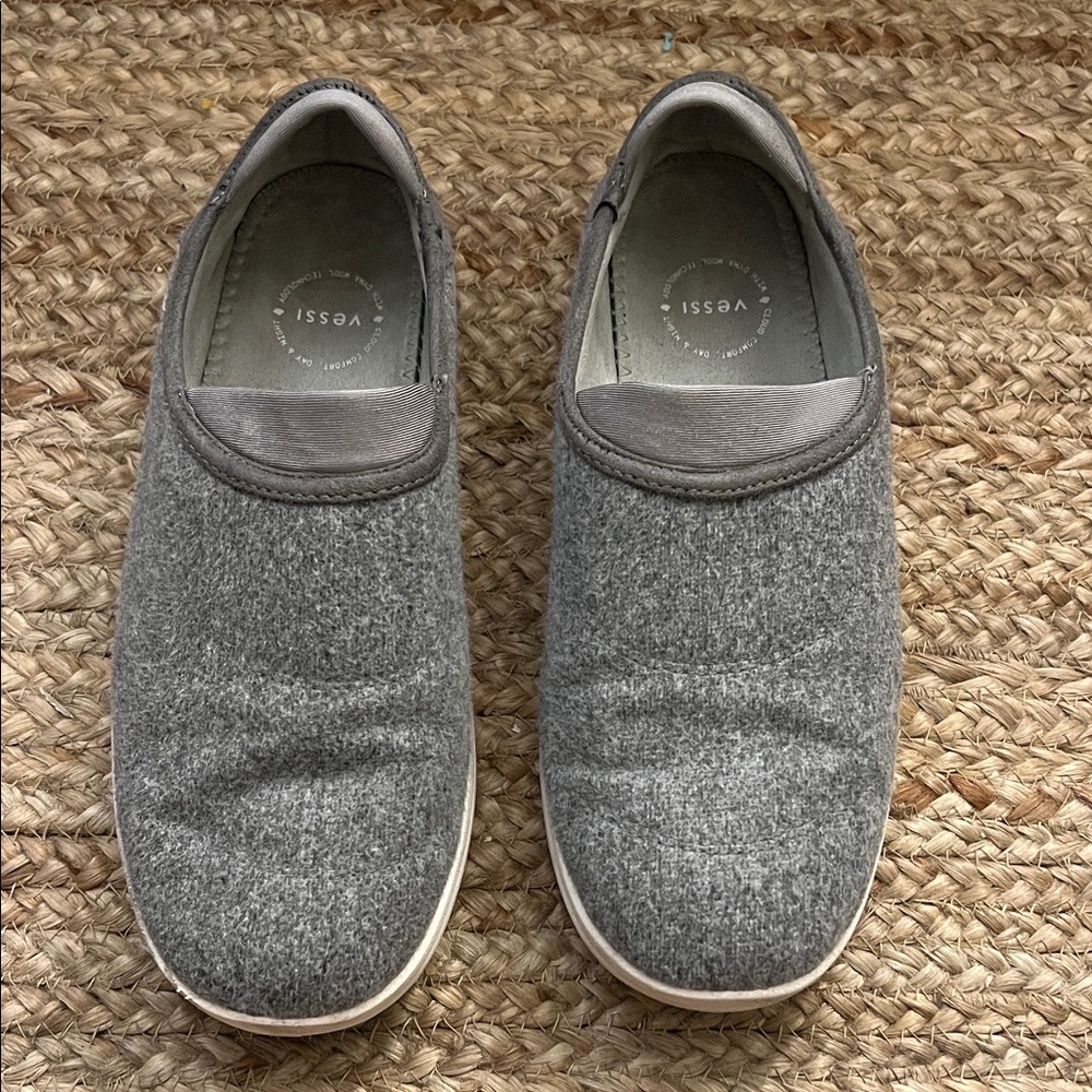 Vessi Charcoal Gray Slip-On Sneakers